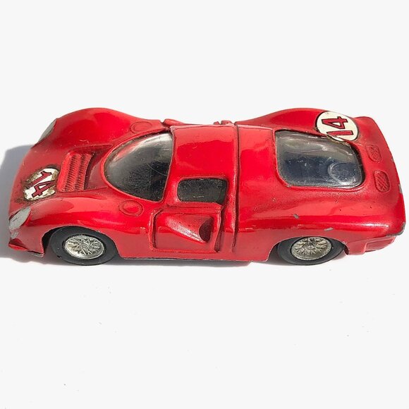 Vintage Speedy Ferrari 330 P4 no 803 Red Race Car Diecast Model Made in Italy - Picture 8 of 13